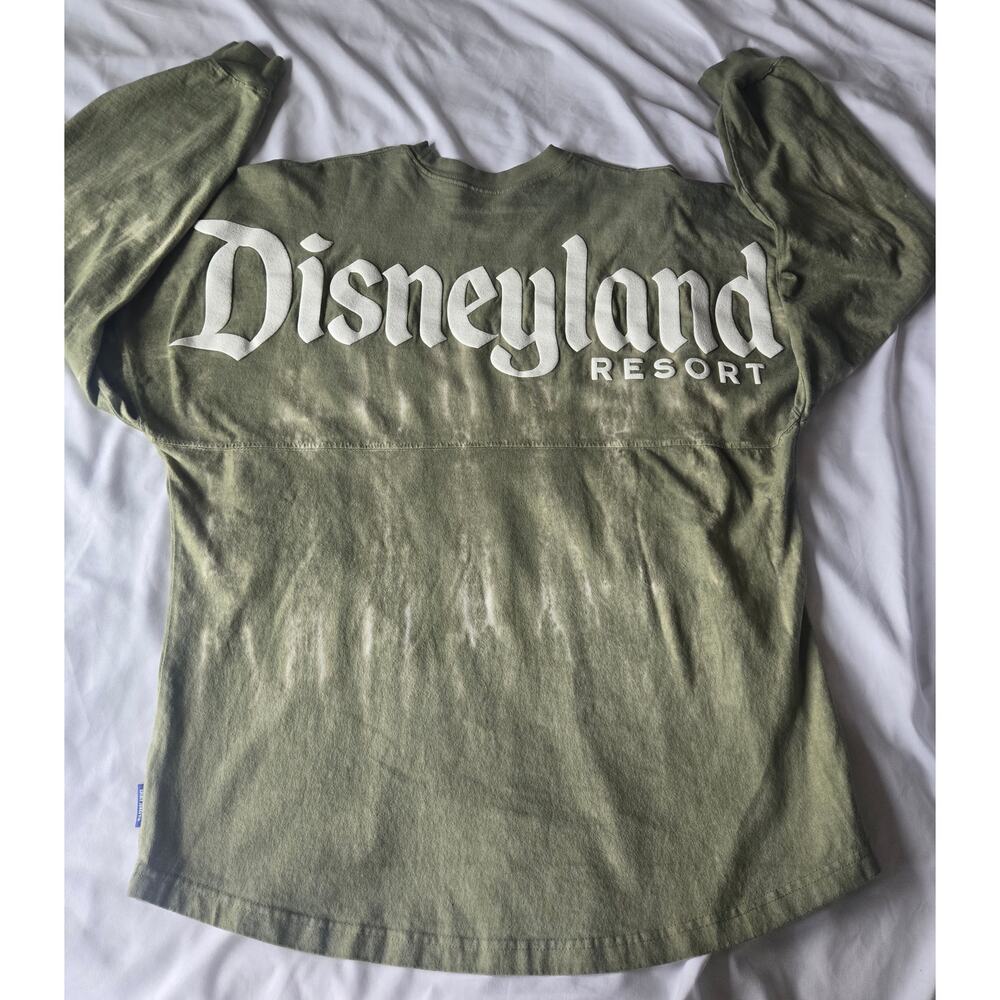 DisneyLand Resort Spirt Green Tie-Dye Long-Sleeve Oversized Jersey Medium - Picture 7 of 9
